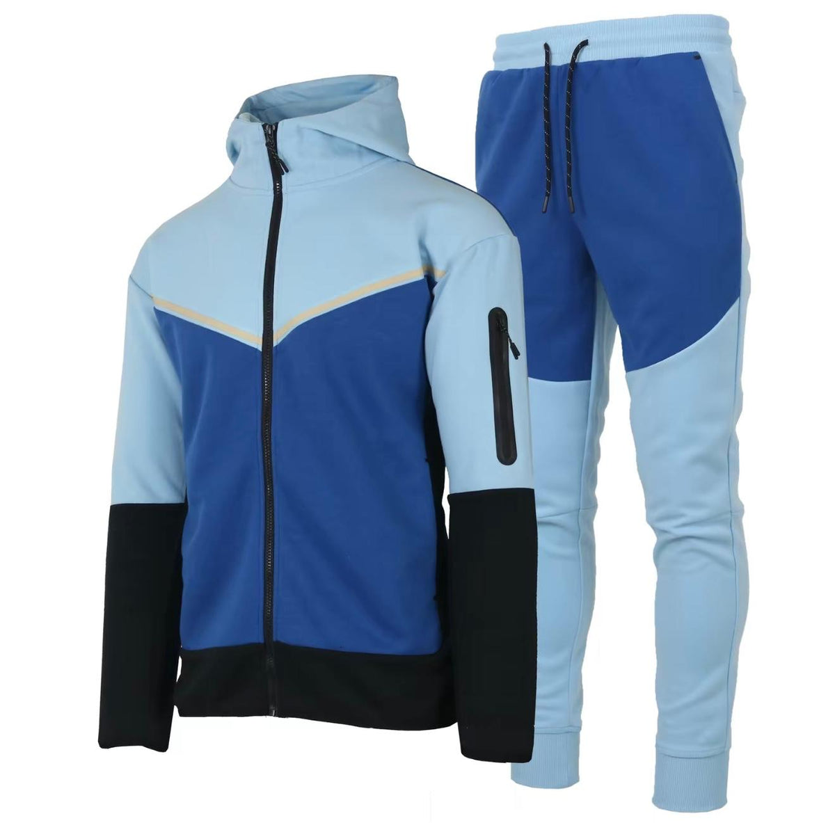 Men's Two-Tone UltraTech Fleece Athletic Tracksuit - Hoodie and Joggers