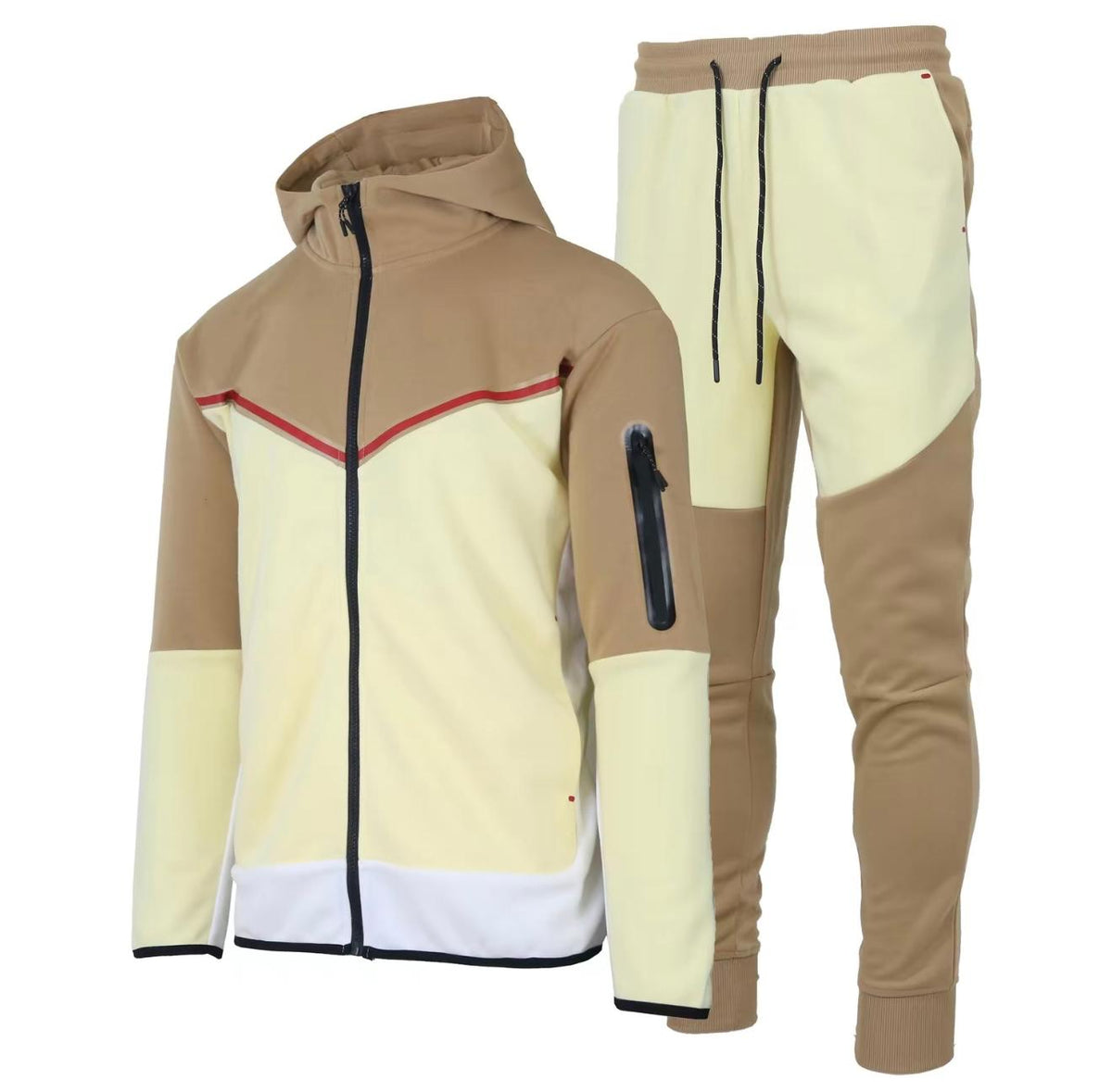 Men's Two-Tone UltraTech Fleece Athletic Tracksuit - Hoodie and Joggers